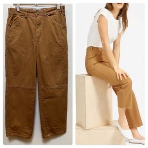 Everlane The Carpenter Straight Leg Crop Jean Pant See Description Golden Brown